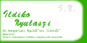 ildiko nyulaszi business card